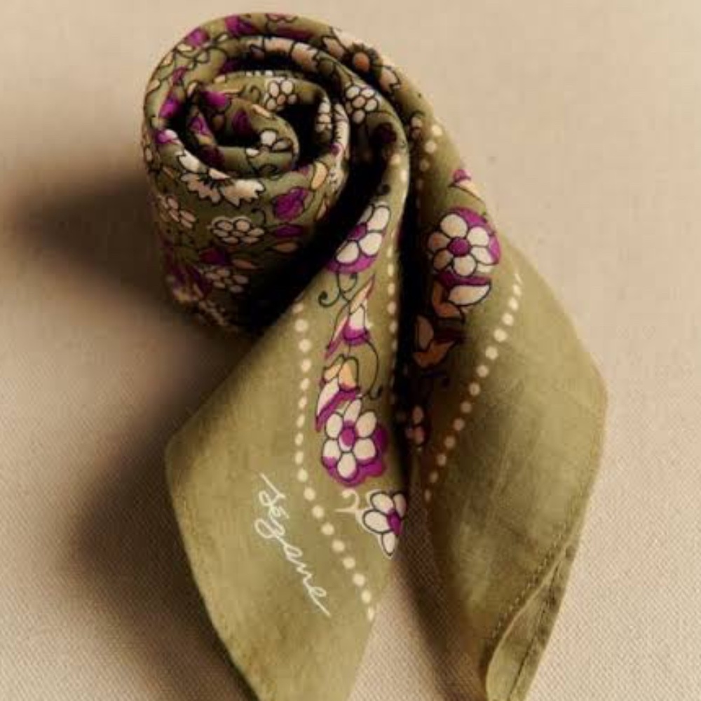 Sezane Gaston ~ Vintage Fleurs Pistache NIB